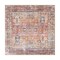 World Rug Gallery Transitional Distressed Machine Washable Non Slip Area Rug 6 ft 7 in x 6 ft 7 in Square Multi 6030MULTI6SQ - alternate 5