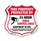 Signmission Video Surveillance Shield Sign This Prop, 18 inch X 18 inch, Vinyl Decal, 2PK SHI-D-2PACK-18-470 - alternate 1