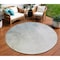 Homeroots 8' Navy Blue And Denim Blue Round Ombre Washable Indoor Outdoor Area Rug 577910 - alternate 1