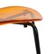 Leisuremod Modern Oyster Transparent Side Dining Side Chair with Black Base in Transparent Orange OCB-17TOR - alternate 10