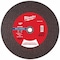 Milwaukee Tool Cut-Off Wheel, 20mm Sz, 12" dia. 49-94-0158 - alternate 1