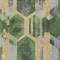 Homeroots 8' X 10' Green Gold And Silver Geometric Washable Indoor Outdoor Area Rug 618748 - alternate 7