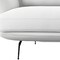 Homeroots 89" Off White Sofa With Black Legs 480934 - alternate 5