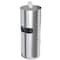 Hls Commercial 9 Gallon Trash Can with Sanitizer Gym Wipe Dispenser HLSC09WSR - alternate 1
