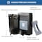 Commercial Zone Products Avante Series 30 Gallon Shallow Black Trash Container w/ Canopy 7873S303A - alternate 2