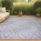 Jonathan Y Balansat Moroccan Diamond Light Gray 8 ft. x 10 ft. Indoor/Outdoor Area Rug IBZ100C-8 - alternate 1
