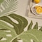 Homeroots 8' Ivory And Green Round Palm Leaf Indoor Outdoor Area Rug 548068 - alternate 6
