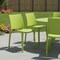 Homeroots Set of Four Green Heavy Duty Plastic Outdoor Stacking Dining Chairs, 4PK 565213 - alternate 5