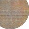 Homeroots 8' Gray Charcoal And Orange Round Abstract Washable Indoor Outdoor Area Rug 588926 - alternate 7