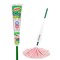 Libman Commercial 10 in x 18 in Strip Wonder Mop, Snap On Connection, Cut-End, Orange, Microfiber 2000 - alternate 1