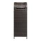 Happimess Darla 31.39-Gallon All-Weather Wicker/Metal Swing Top Hideaway Outdoor Trash Can, Brown HPM1202A - alternate 8