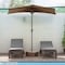 Pure Garden 9ft Half Umbrella, 20lb, Brown 83-OUT5464 - alternate 8