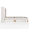 Martha Stewart Carmy King Upholstered Platform Bed, Tufted Wingback Headboard and Cushioned Siderails TW-B2503T-K-WH-MS - alternate 6