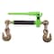 Mytee Products 3/8in-1/2in Hi-Viz Green Quick Ratchet Chain Binder w/ Folding Handle 12000 lbs, 2PK CBRS-FH38x2 - alternate 6