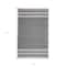 Homeroots 8' X 10' Dark Gray Striped Handmade Indoor Outdoor Area Rug 533579 - alternate 8