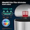 Hls Commercial 13 Gallon / 50 Liter Semi-Round Step Trash Can, Stainless Steel HLSS13D - alternate 4