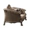 Homeroots 73in Bone Velvet Loveseat and Toss Pillows 515701 - alternate 1