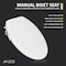Anzzi Elongated Manual Bidet Toilet Seat in Wht W/Dual Self-Clean Nozzles, Soft-Close Lid/Easy Installation TL-AZMB1101WH - alternate 5