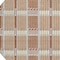 Homeroots 8' Copper Gold And Gray Round Plaid Washable Indoor Outdoor Area Rug 597585 - alternate 5