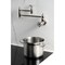 Kingston Brass Wall Mount Pot Filler Faucet with Knurled Handle, Polished Nickel KS3106RKX - alternate 5