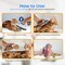 Serenelife Lint Roller Pet Brush, Skin-Friendly Dog and Cat Self-Cleaning Slicker Brush with Massage Particles SLPTBRSH1 - alternate 4