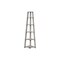 Homeroots 71" Gray Particle Board and Wood Five Tier Corner Bookcase 489813 - alternate 1