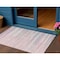 Homeroots 3' X 5' Pink Blue And Purple Striped Washable Indoor Outdoor Area Rug 597271 - alternate 1
