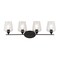 Jonathan Y Jayne 32" 4-Light Iron/Seeded Glass Cottage Rustic LED Vanity Light, Oil Rubbed Bronze JYL7548A - alternate 9