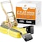 Xpose Safety Ratchet Straps Heavy Duty, 2 In x 27 FT Tie Down Straps Ratchet Operated with Flat Hooks RTD227-FH-1-X - alternate 1