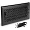 Sierra Grates 4 in. H X 12 in. W Powder Coat Steel, Textured Black Floor Register VEC412-BLK - alternate 1