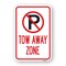 Signmission Tow Away Zone Within Pin Symbol, Heavy-Gauge Aluminum, 18" x 24", A-1824-24706 A-1824-24706 - alternate 1