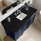 James Martin Vanities Brittany 60" Single Vanity, Victory Blue, w/ 3 CM Phantome Eclos Top 650-V60S-VBL-3PHT - alternate 4