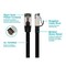 Monoprice Voice and Data Patch Cord, Black, 50 ft L 41019 - alternate 2