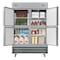 Koolmore 54 in. Commercial Stainless Steel Solid Half Door Reach-In Refrigerator 47 cu. ft. RIR-2D-SSHD - alternate 1