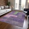 Homeroots 3' X 5' Purple Green And Pink Geometric Washable Indoor Outdoor Area Rug 612442 - alternate 6