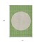 Homeroots 10' X 14' Green And Gray Striped Washable Indoor Outdoor Area Rug 597162 - alternate 4