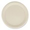 Boardwalk Bagasse PFAS-Free Dinnerware, Plate, 10 in. dia, White, 500PK PL-10BW-NPFA - alternate 7