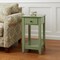 Homeroots 23" Pale Green Single Drawer End Table 286316 - alternate 5