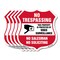 Signmission No Trespassing Sign This Property Is Pro, 12 inch X 12 inch, Aluminum Metal Sign, 5PK SHI-A-5Pack-12-425 - alternate 1