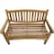 Homeroots 26in Natural Teak Solid Wood Garden Bench 376762 - alternate 4