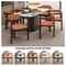 Leisuremod Velo Modern Dining Chair in Black Walnut Wood with Dark Brown Seat, 4PK VCBW-51DBR4 - alternate 8