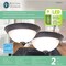 Boston Harbor Flush Mount Ceiling Fixture, 120 V, 15 W, 2-Lamp, LED Lamp, 1100 Lumens, Bronze Fixture 4200-LED- BR - alternate 2