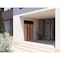 Vdomdoors Front Exterior Prehung Aluminum Double Doors Ronex1033 Teak Top Transom Mirrored Clear Glass Top RONEX1033DEXD-OAK-W72xH80+14-RH-I - alternate 3