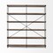 Homeroots 88" Black And Brown Iron and Wood Five Tier Bookcase 380597 - alternate 7