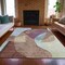 Homeroots 3' X 5' Brown And Taupe Abstract Washable Indoor Outdoor Area Rug 630441 - alternate 4