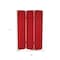 Homeroots 71" Red Wood Folding Three Panel Screen Room Divider 274691 - alternate 4
