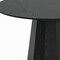 Homeroots 52" Black Solid Wood Pedestal Base Round Top Dining Table 721064 - alternate 6