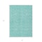 Homeroots 3' X 5' Teal Blue And Ivory Floral Washable Indoor Outdoor Area Rug 581882 - alternate 9