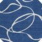 Homeroots 8' Navy Blue And Ivory Round Abstract Washable Indoor Outdoor Area Rug 597495 - alternate 6