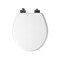 Mayfair By Bemis Toilet Seat Benton Slow Close Round White Enameled Wood Gloss 26MBSL 000 - alternate 6